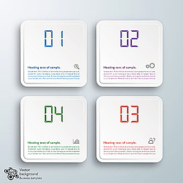 立体白色目录设计