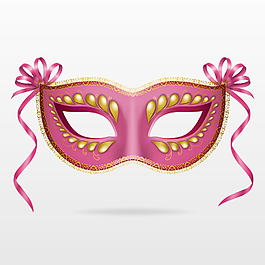 粉色面具设计矢量素材