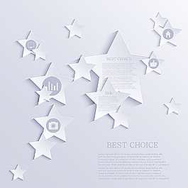 立体星星按钮背景