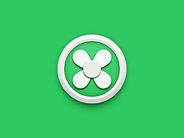 精致风扇图标psd素材