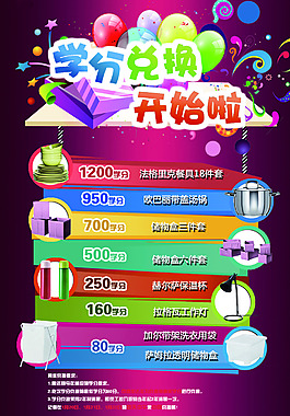 兑换海报