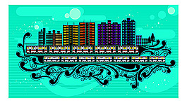 矢量城市 城市剪影30