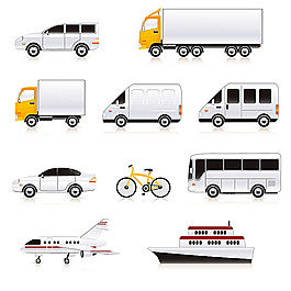 交通工具矢量素材