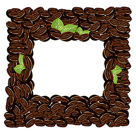 矢量咖啡豆背景设计