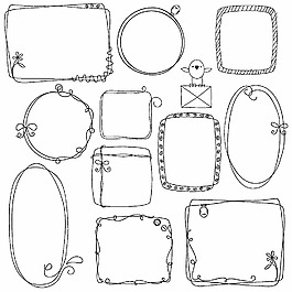 矢量线条标签设计
