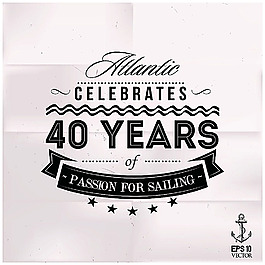 飘带与黑色字母