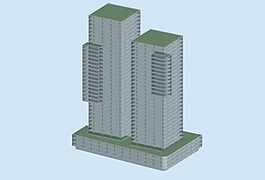 MAX时尚简约风格公共建筑3D模型