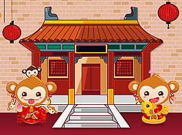 无线端2016猴年首页海报