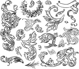 黑白花纹
