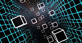 裸眼3d空间立方体循环酒吧vj素材