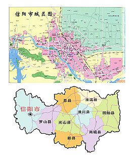 信阳市城区地图