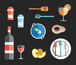 酒水和餐具