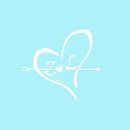 婚礼 logo 心 一箭穿心