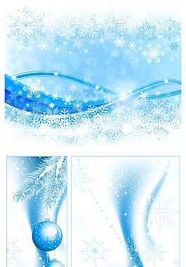 淡雅的圣诞节背景矢量素材