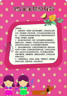卡通形象幼儿教育展板