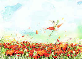 美丽的花田