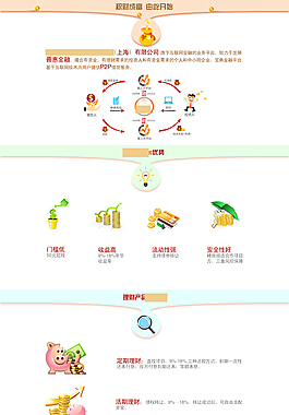 金融行业新手导航落地页