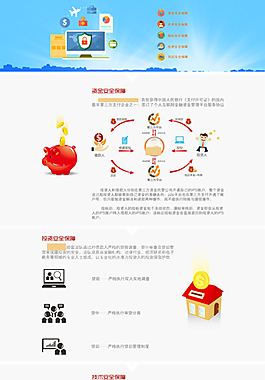 金融行业安全保障落地页