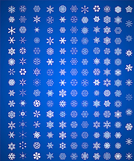 雪花矢量素材图片