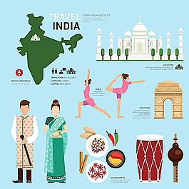 印度扁平旅游图片