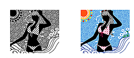 矢量女孩图片