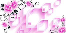 小清新背景墙图片