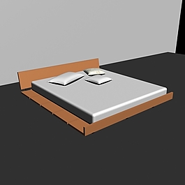 简约床3Ds MAX 源文件