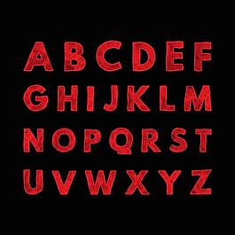 红色英文字母