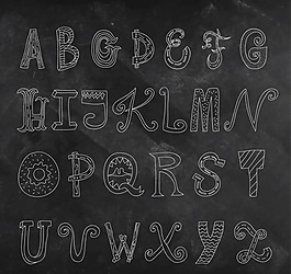 26个手绘字母设计