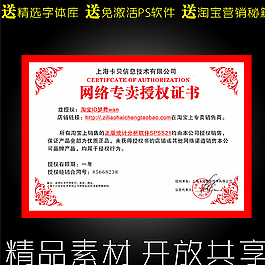 网络授权书模板图片