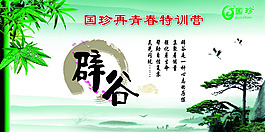 国珍辟谷展板
