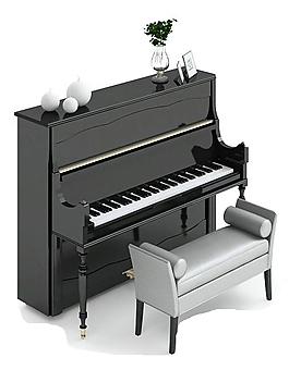 钢琴3Dmax模型下载