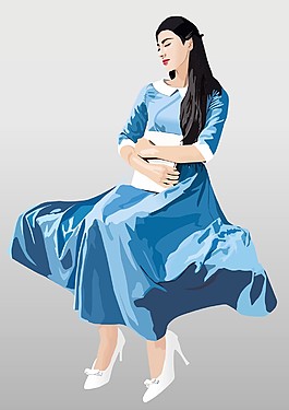 矢量美女睡美人