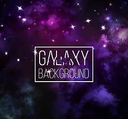 梦幻星空背景矢量素材.