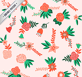 花卉无缝背景图片