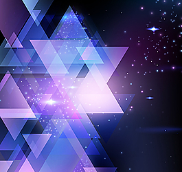 星光几何矢量图片