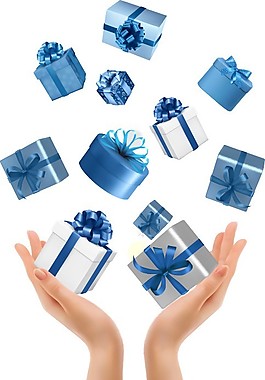 礼盒漂浮元素