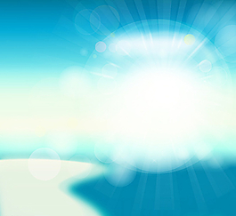 梦幻唯美夏日 模糊背景图片