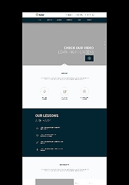 国外企业网页模板 首页页面 网站模板