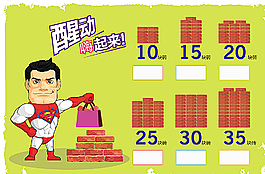 超人 砖头 汽车海报图片