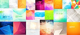 炫彩几何背景矢量图片.rar
