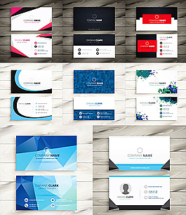 几何图形企业名片