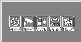 连锁 监控橱窗玻璃贴图片