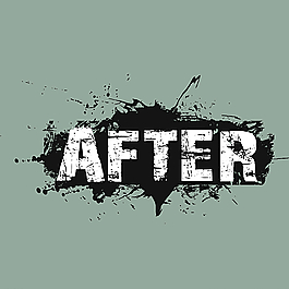 泼墨效果字母素材图片