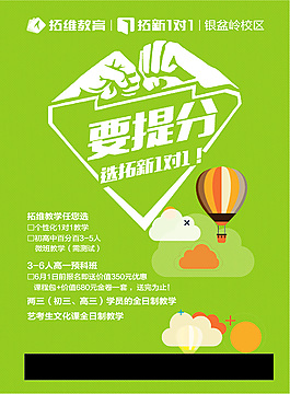 教育机构海报