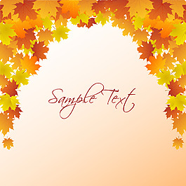 秋天树叶素材背景