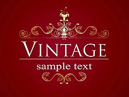 欧式花纹模板矢量图免费下载