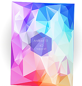 安卓系统界面彩色晶格背景图片