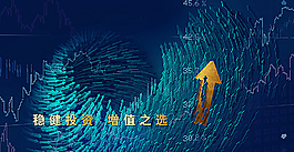 金色立体箭头投资指南图片