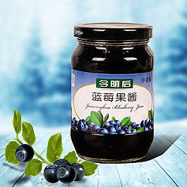 蓝莓果酱淘宝装修主图设计